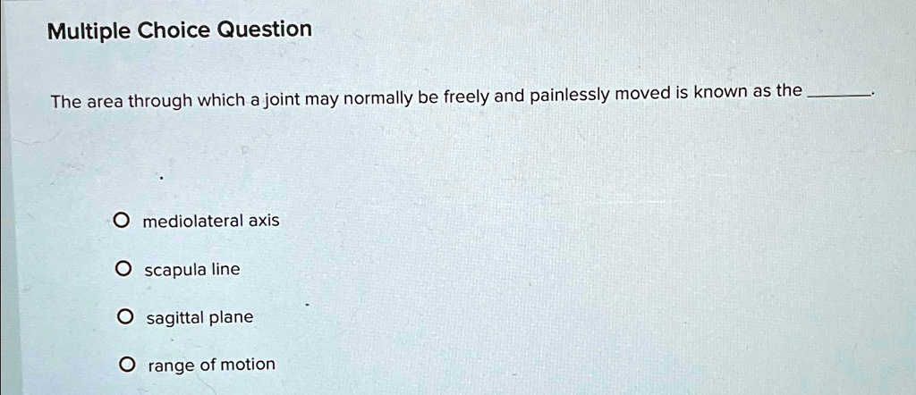 Sagittal Plane Range Of Motion