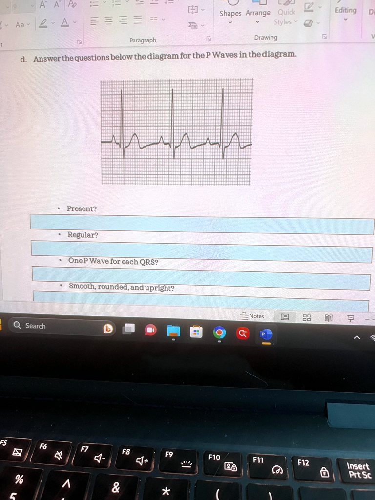 d. Answer the questions below the diagram for the P Waves in the ...