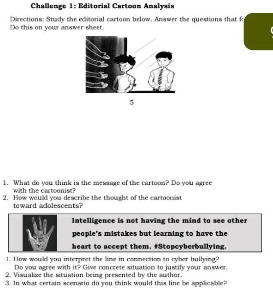 Study the editorial cartoon below. Answer the questions that follow. Do