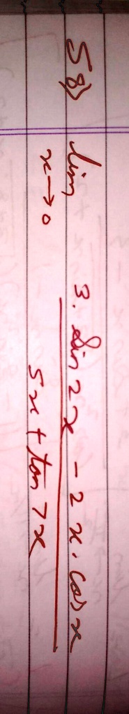 limx → 0(3 · 2^x - 2)/(2^x - 1)