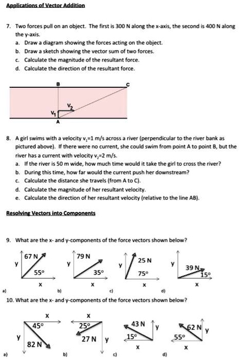 SOLVED: BpplicationsoL Yertor Addition Two forces Pul OnJn object . The ...
