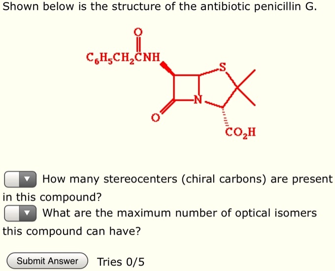 solved-shown-below-is-the-structure-of-the-antibiotic-penicillin-g-c6h