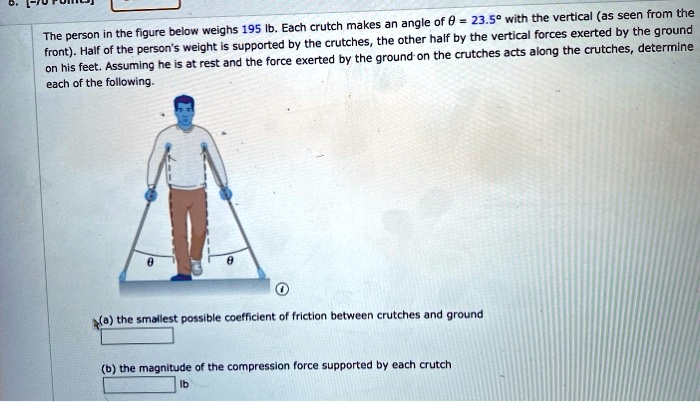 SOLVED:of @ 23.59 with the vertical (as seen from the The person in the ...
