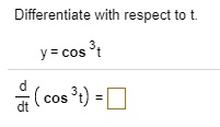 differentiate with respect to cos di cos 90435