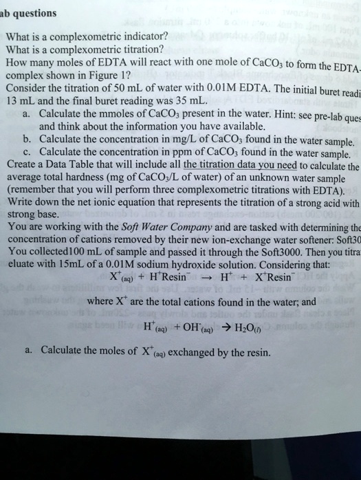 SOLVED What is a complexometric indicator? What is complexometric