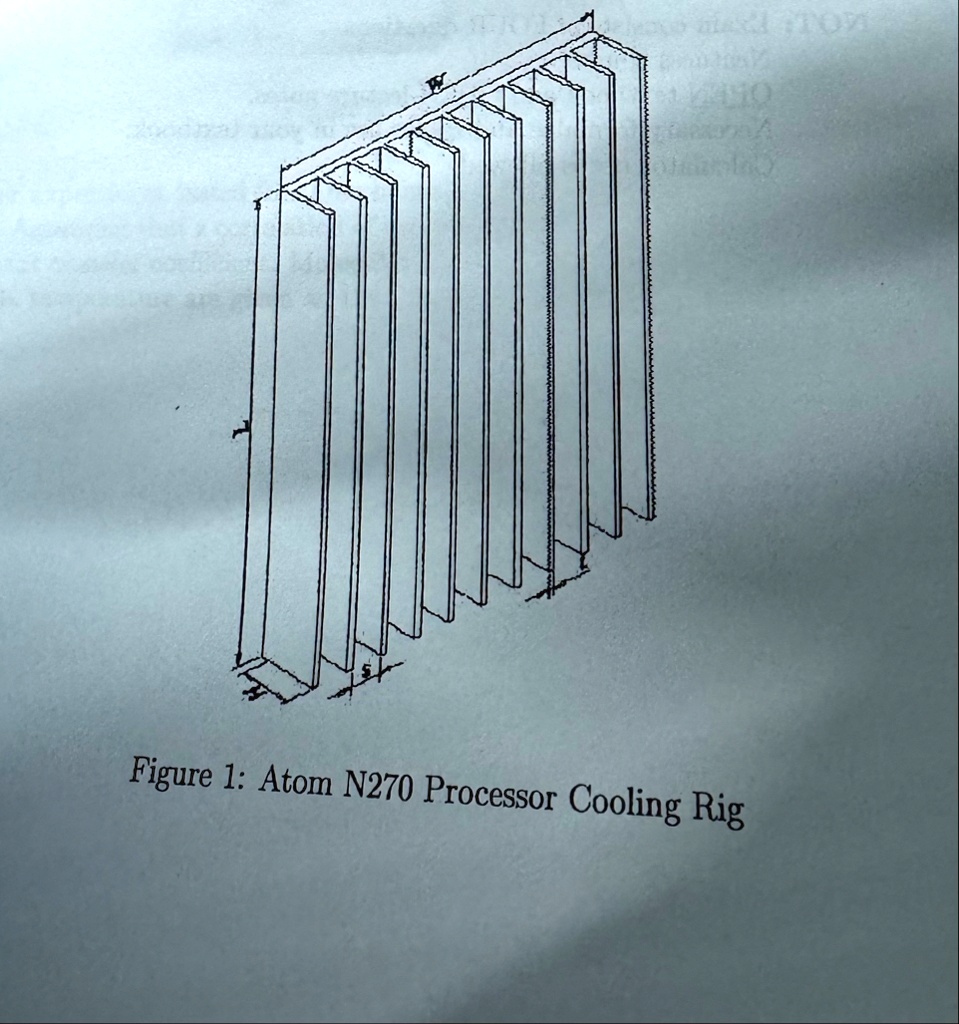 a system with natural convection shall be used for heat rejection of an intel atom n270 chip see figure 1 maximum heat generation rate for the n270 is reported to be 25 w passive cooling sha 48206