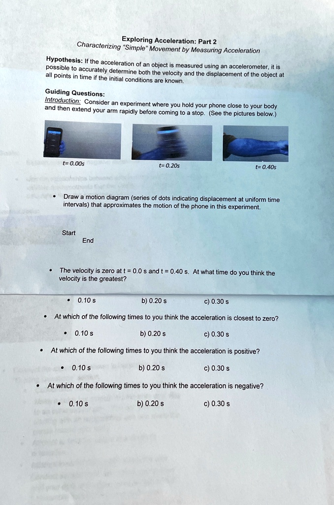 Exploring Acceleration: Part 2 Characterizing 