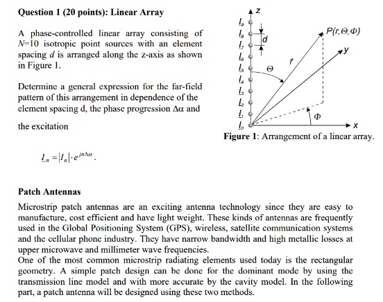 question 1 20 points linear array a phase controlled linear array ...