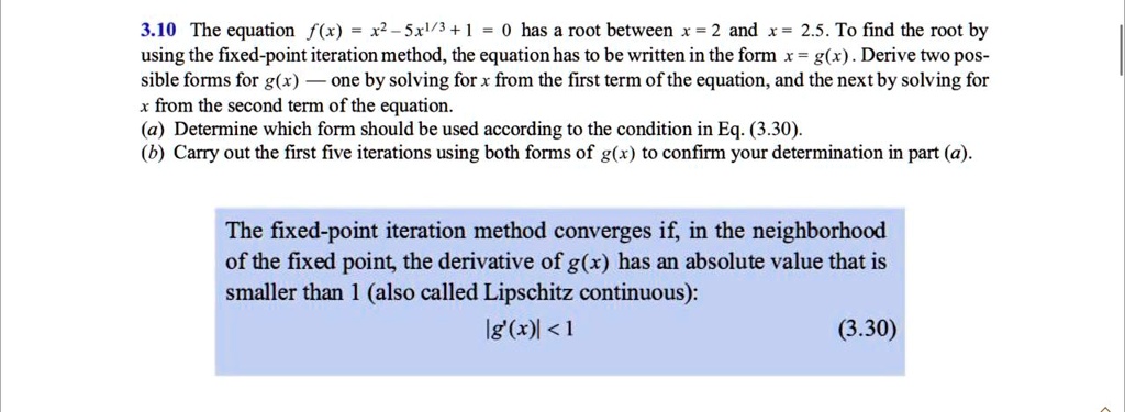 3 10 the equation fx x2 5x13 1 0 has a root between x 2 and x 25 to ...
