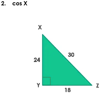 2. cos X