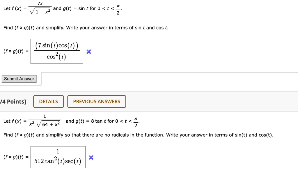 Solved (c) Let f(t) = sin(24t), and g(t) = cos(8nt). Write