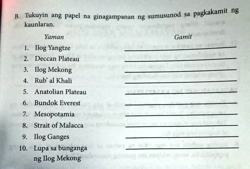 SOLVED: Araling Panlipunan, Thanks To Those Who Will Answer. Sumusunod ...