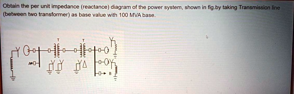 SOLVED: Answer me within 10 minutes. Obtain the per unit impedance ...