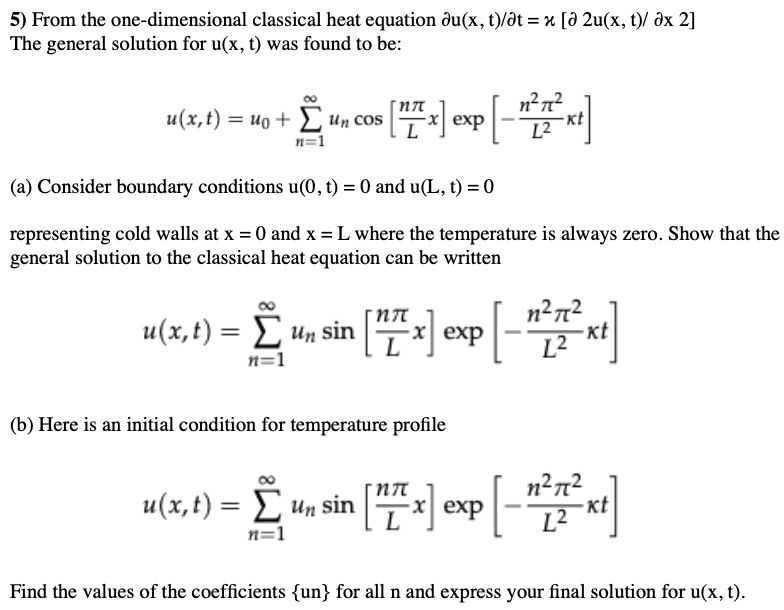 One Dimensional Heat Equation Solution - Tessshebaylo