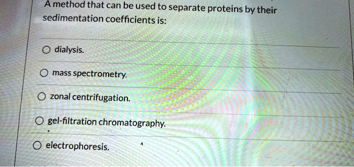 Video Solution: A Method That Can Be Used To Separate Proteins By Their 