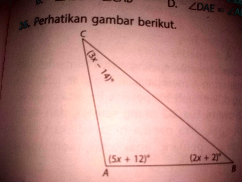 SOLVED: Perhatikan Gambar Berikut.Besar Sudut ACB Adalah.... 4 6 3 EVaz ...