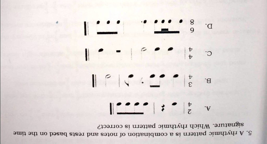 SOLVED: 'a rhythm pattern is a combination of notes and rests based on ...