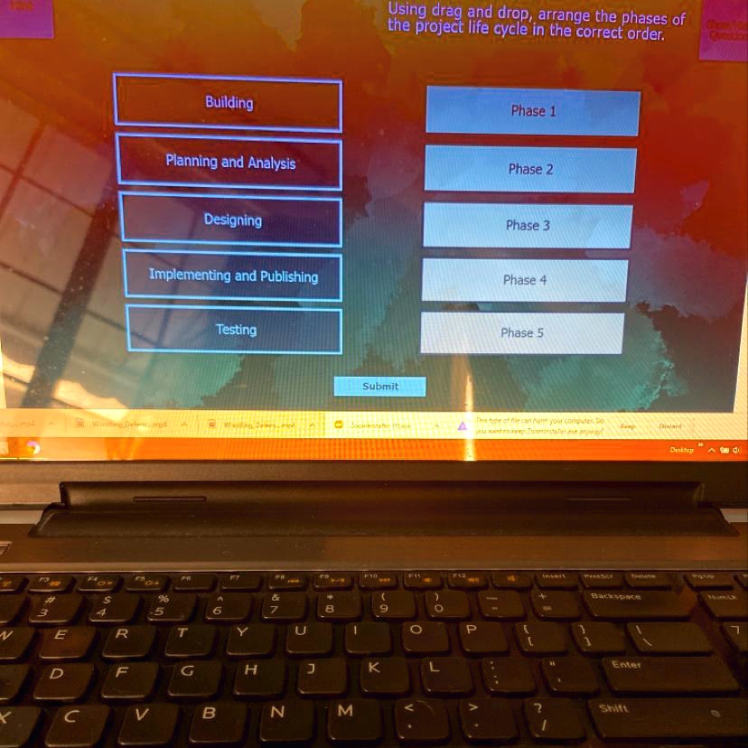SOLVED: 'Can someone help me "Using 'drag and drop;, the arrange the