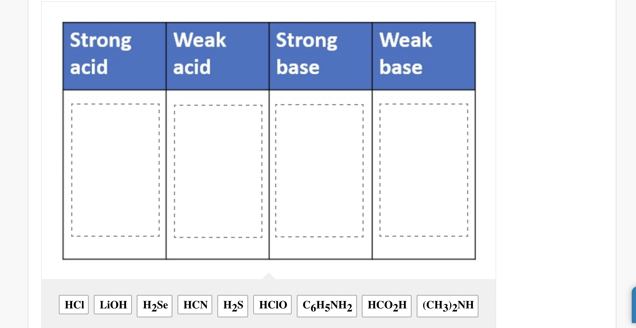 drag the formulas from the following list and drop them into the ...
