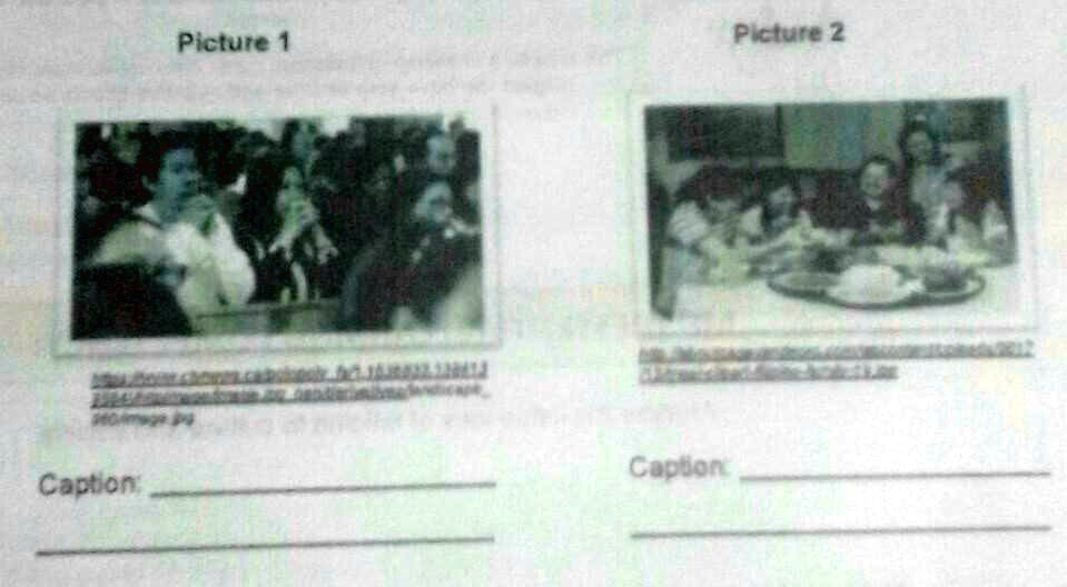 SOLVED Instructions Caption Me Take a look at the two pictures below