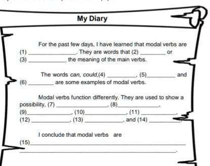 Modal Verbs  Turtle Diary