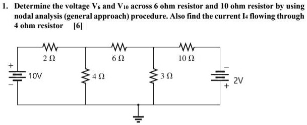 SOLVED: need emergency solution Determine the voltage Vo and Vw across ...