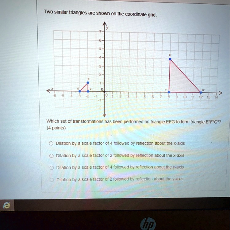SOLVED What's the answer ???? Two similar triangles are shown on the