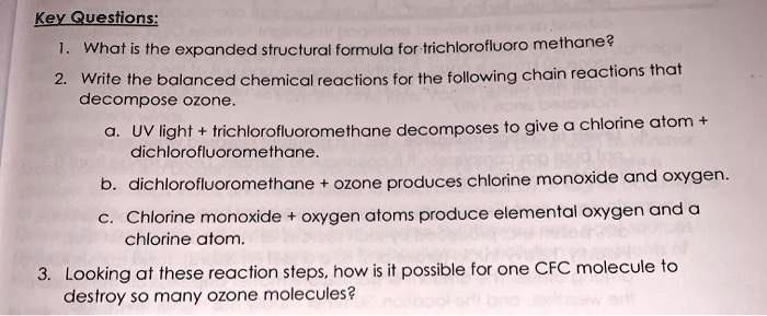 What Is The Expanded Structural Formula For Trichlorofluoromethane