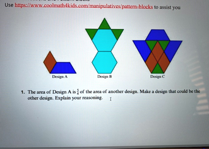 SOLVED: Use https://www.coolmathforkids.com/manipulatives/pattern ...