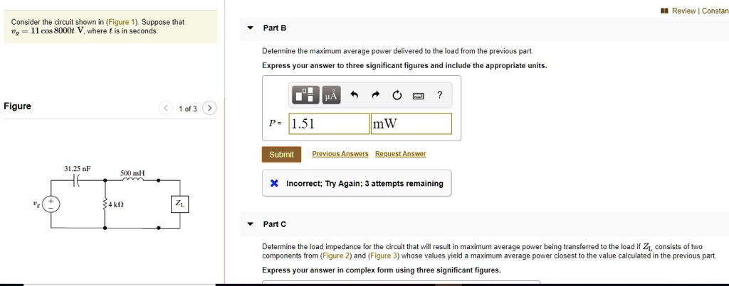 SOLVED: Review Constant Consider the circuit shown in Figure 1. Suppose ...