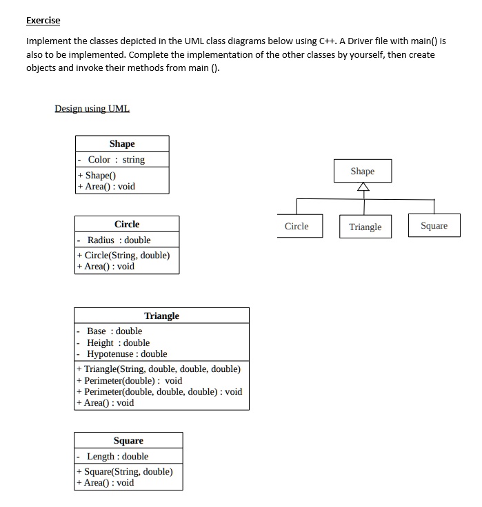 Solved Oop Principles Lab Practical Overriding And Overloading Exercise Implement The Classes 7526