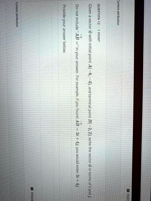 provide not guetiav your include vectoi answer ab iniod with initial in your point answe for example and terminal 2 found poin ab vl terms of i and 34593