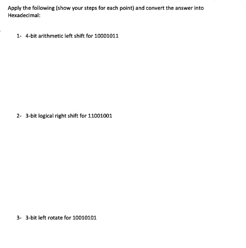 Solved text microprocessor subject apply the following show your