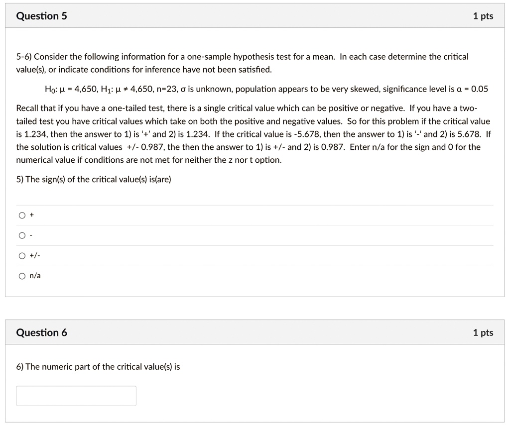 SOLVED: Question 5 1 pts 5-6) Consider the following information for a ...