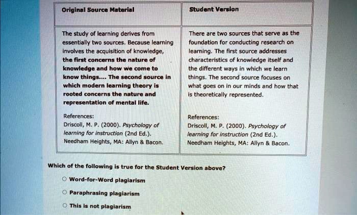 Original Source Material The study of learning derives from essentially ...