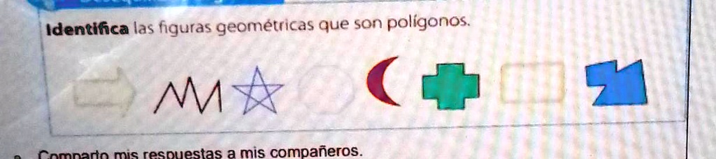 SOLVED identifica las figuras que son polígono es para hoy Identifca