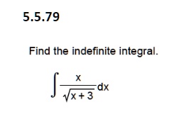 5579 find the indefinite integral j dx vx3 75534