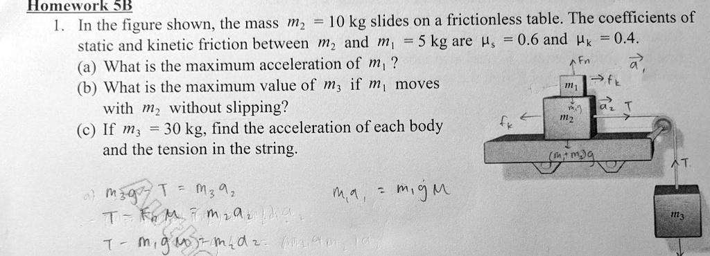 SOLVED:As Shown In The Figure, Two Masses, Kg And Are On A, 40% OFF