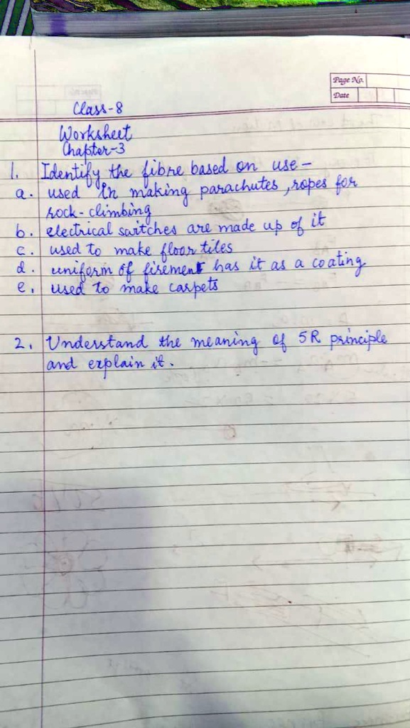 SOLVED 'Understand the meaning of 5R principle and explain it.'