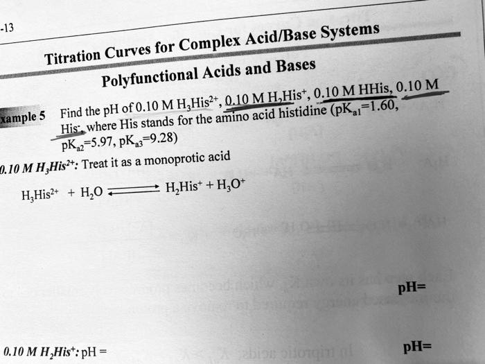 Polyfunctional Titration SOLVED: Acid/Base Systems Curves for Complex Titration Polyfunctional ...