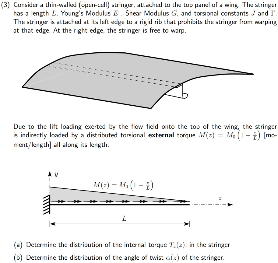 Stringer Rib Wing 3 consider a thin walled open cell stringer attached to the top panel ...