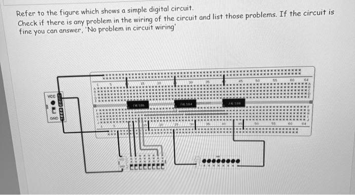 SOLVED: Refer to the figure which shows a simple digital circuit. Check ...