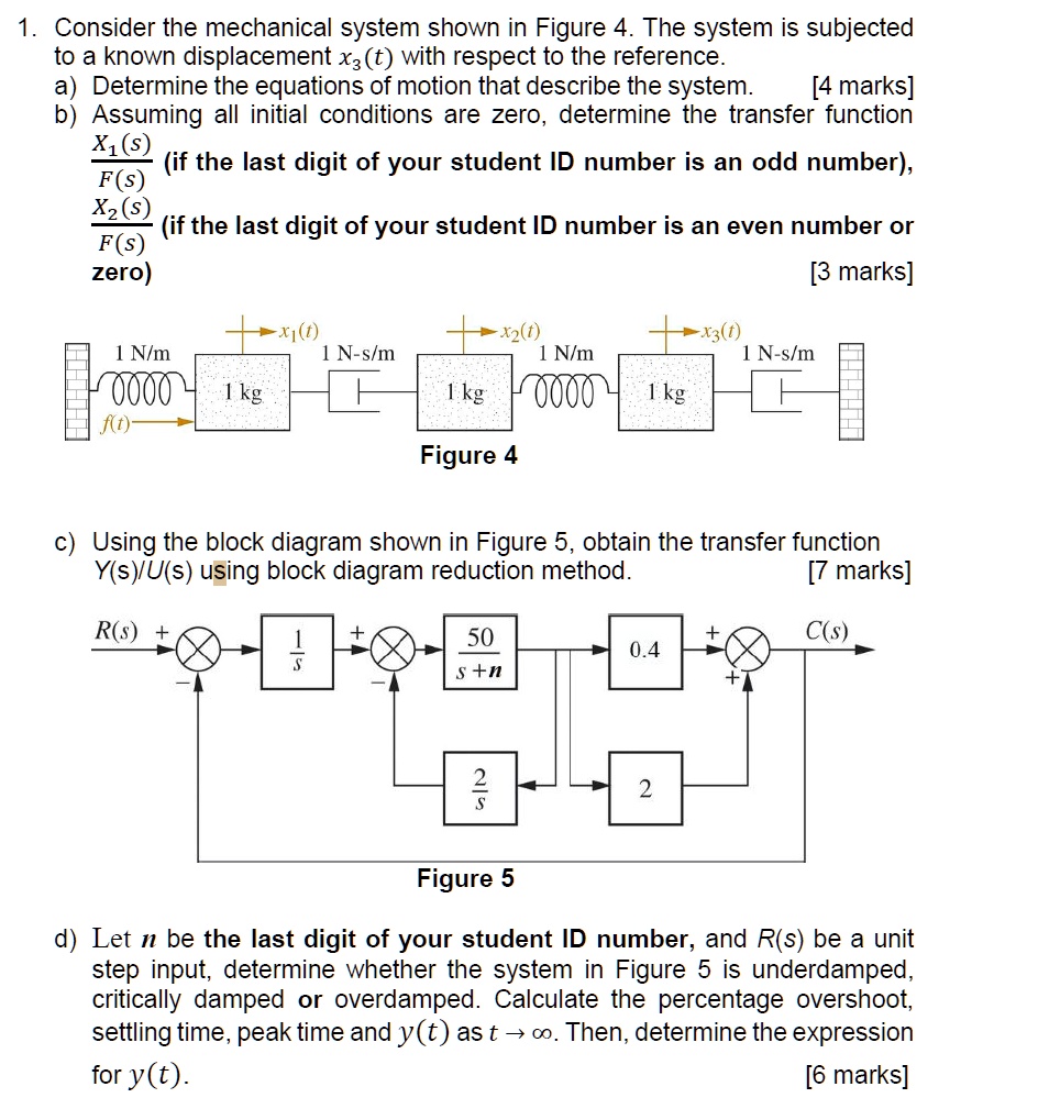 id number is 8 1 consider the mechanical system shown in figure 4 the ...