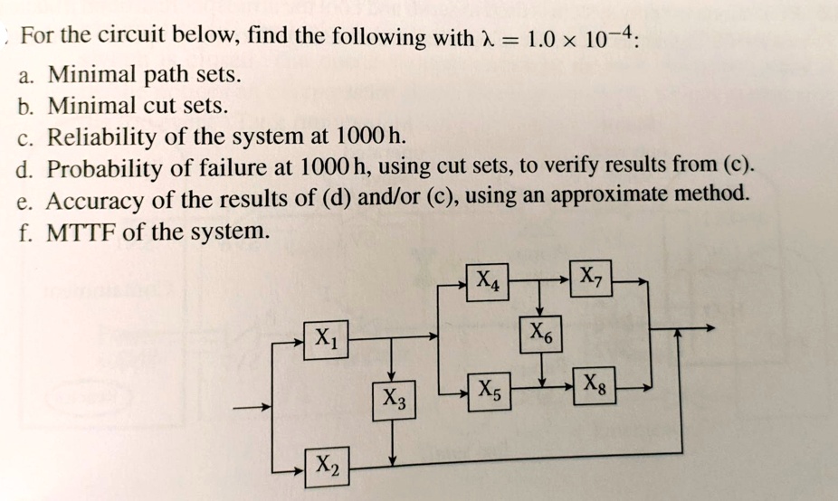 SOLVED For the circuit below, find the following with 1.0 X 104