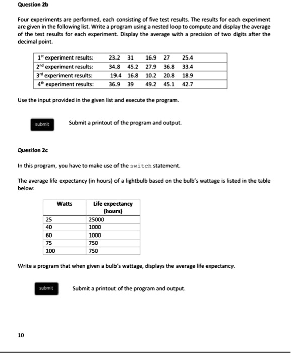 SOLVED: Question 2b Four experiments are performed, each consisting of ...
