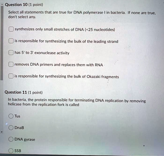 Choose All The Statements That Are True Of Proteins. SOLVED: Question 10 (1 point) Select all statements that are true for