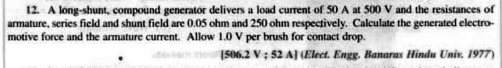 solved-12a-long-shuntcompound-generator-delivers-a-load-current-of-50