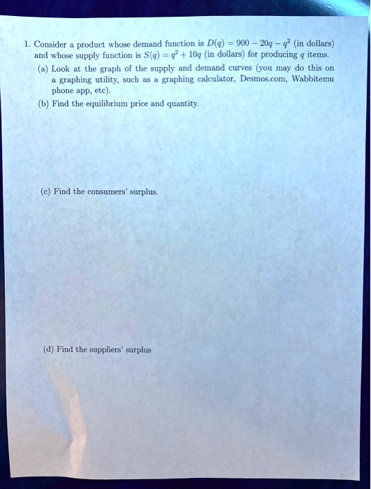 SOLVED Consider a product with a demand function D(a) = 900 204a (in