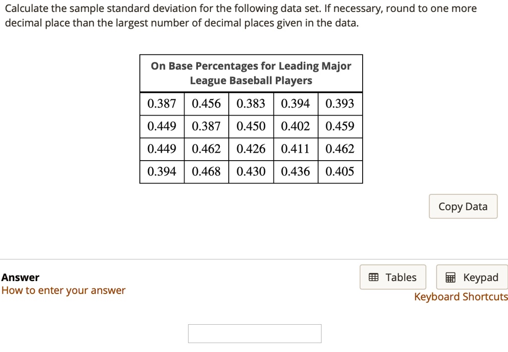 Compute The Sample Standard Deviation Round Your Answer To The Nearest Cent