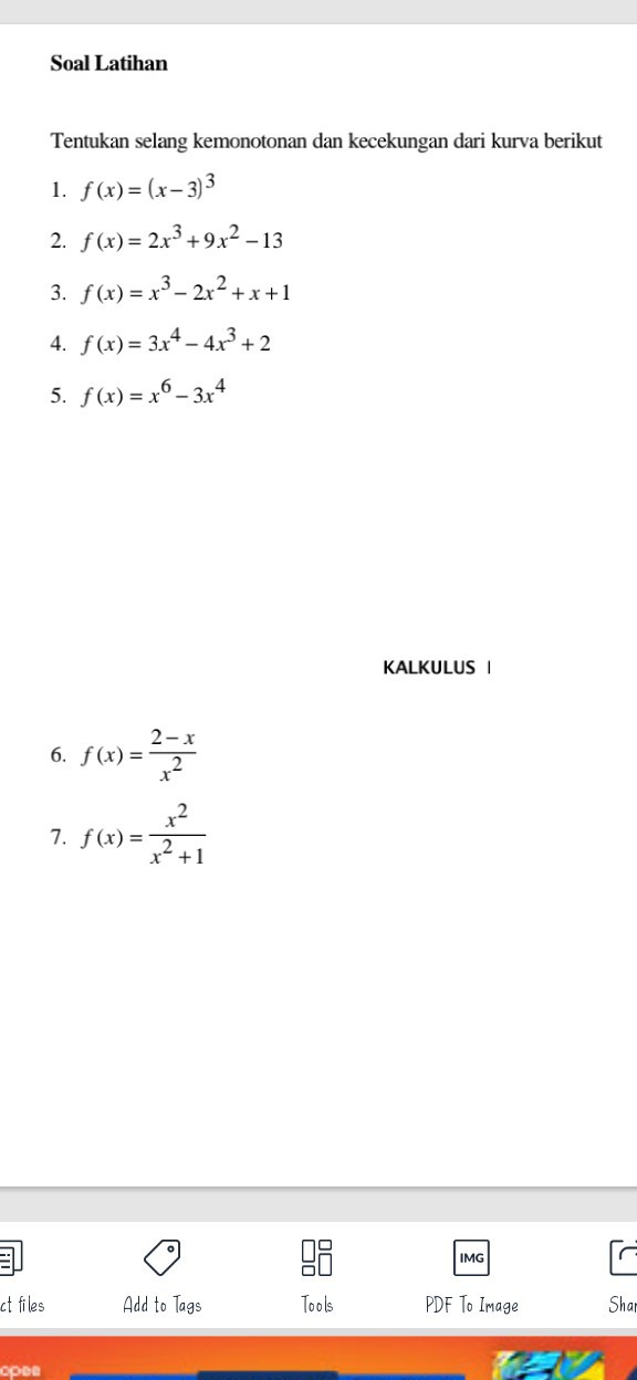 SOLVED: Soal Latihan Tentukan Selang Kemonotonan Dan Kecekungan Dari ...